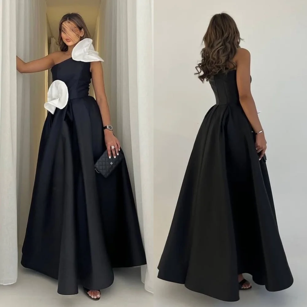 Customized High Quality Black Jersey Evening Dress Exquisite One Shoulder Sleeveless Flowers Contrast Color Homecoming
Customized High Quality Black Jersey Evening Dress Exquisite One Shoulder Sleeveless Flowers Contrast Color Homecoming