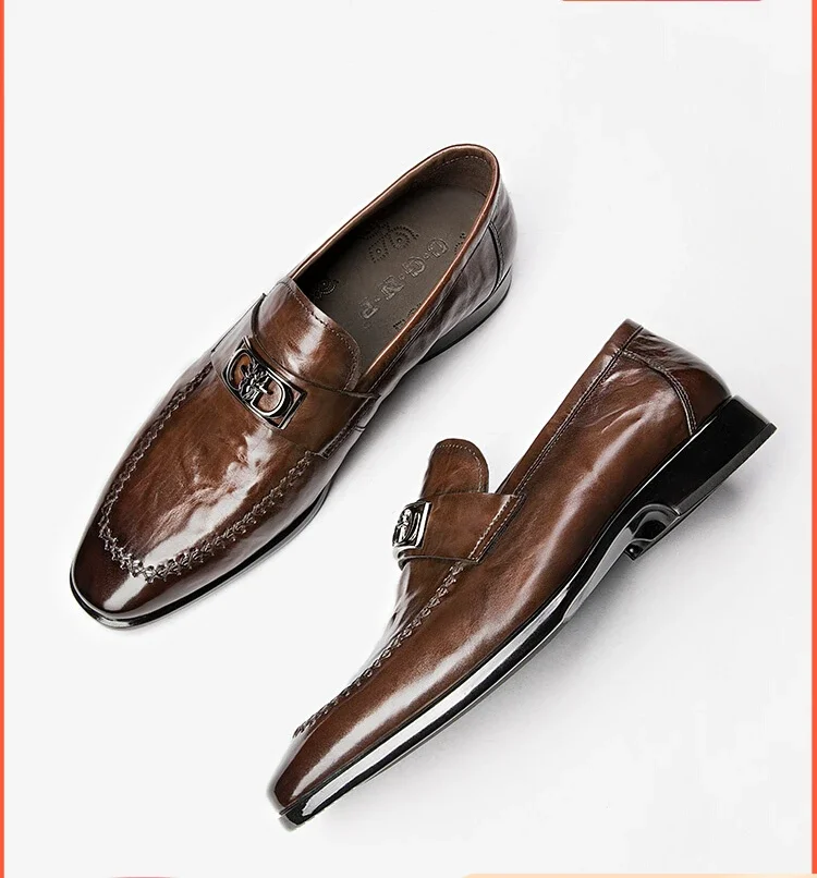 2025 Spring and Autumn New Men's Formal Shoes, Leather Breathable Pointed Casual Lefu Shoes Gift
2025 Spring and Autumn New Men's Formal Shoes, Leather Breathable Pointed Casual Lefu Shoes Gift