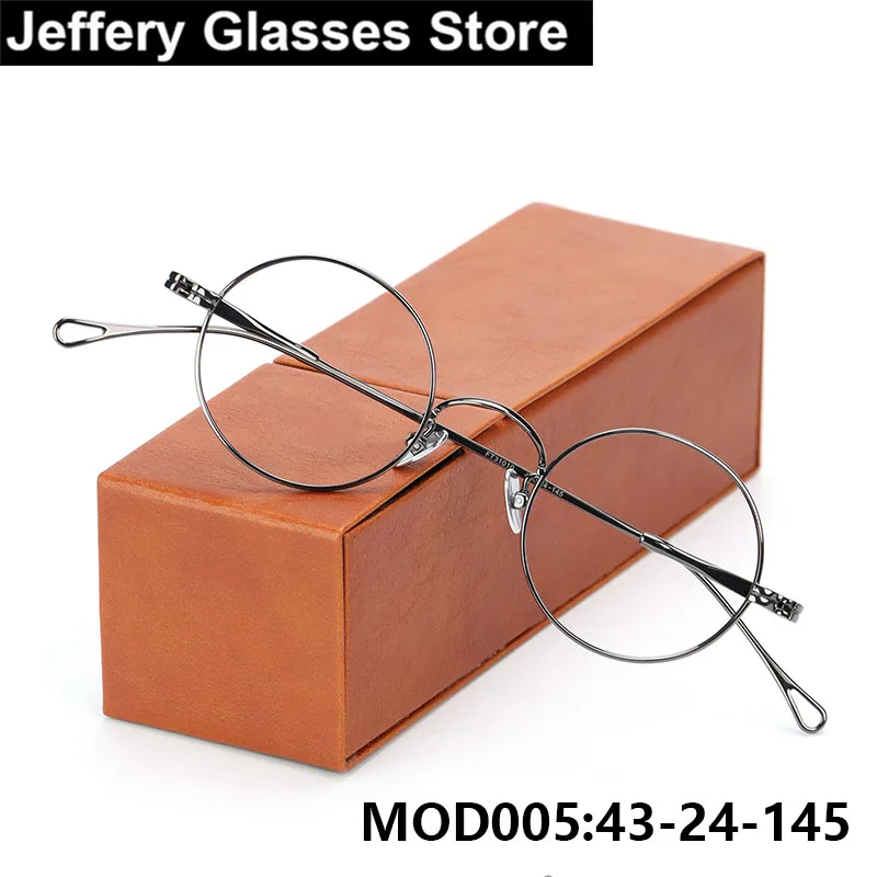 Japanese Vintage Round Pure Titanium Glasses Frame Men Women Fashion Small Face Eyeglasses High Quality Handmade Circle Eyewear 
Japanese Vintage Round Pure Titanium Glasses Frame Men Women Fashion Small Face Eyeglasses High Quality Handmade Circle Eyewear