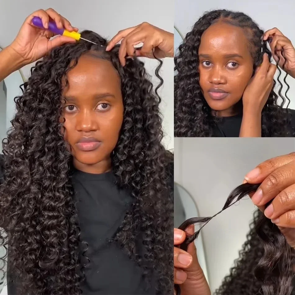 Накладные волосы для плетения крючком Kinky Curly Feather: невидимые мелкие спирали, бирманские кудри, без узлов, предварительно разделенные, из натуральных человеческих волос
Накладные волосы для плетения крючком Kinky Curly Feather: невидимые мелкие спирали, бирманские кудри, без узлов, предварительно разделенные, из натуральных человеческих волос