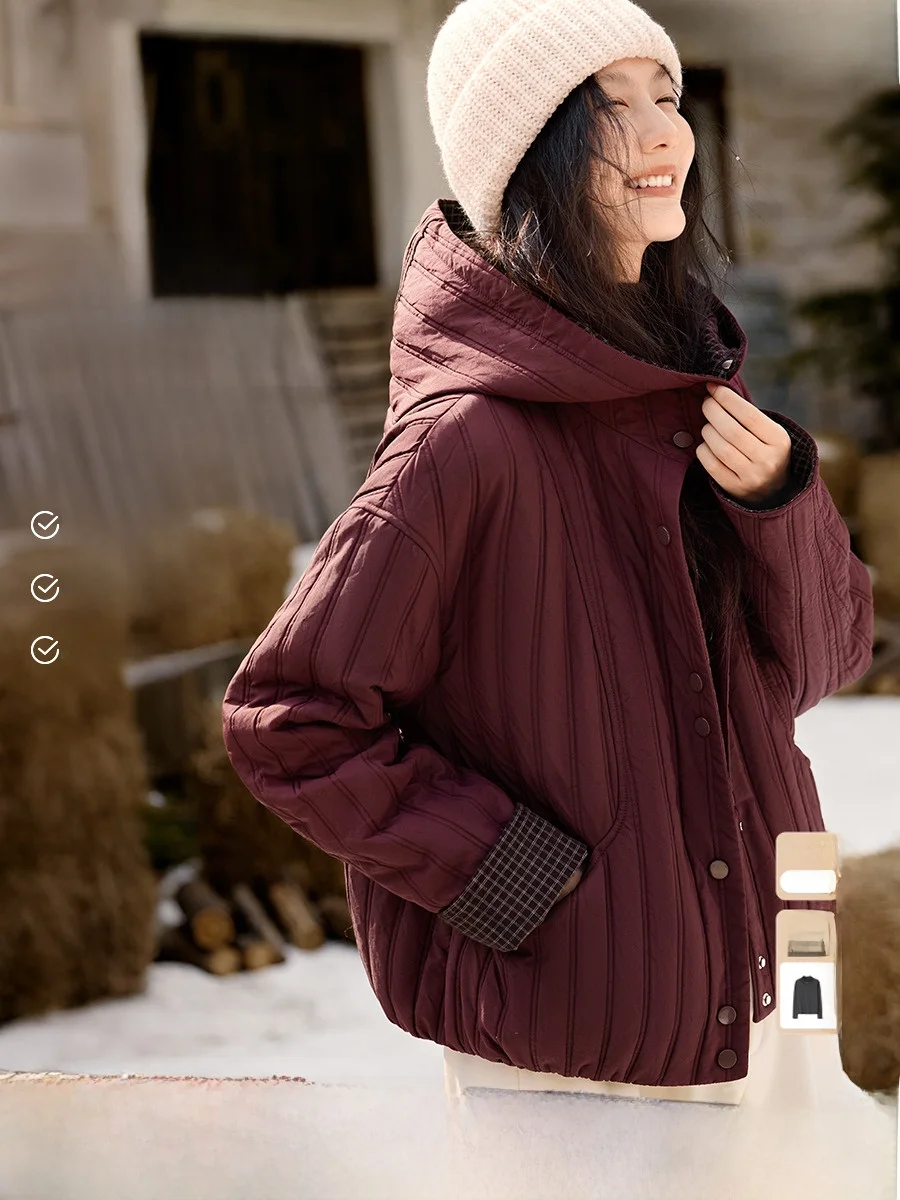 XWI Cheered Patchwork Stand Collar Hooded Cotton Jaet Women's Lightweight Warm Casual Top Thiened Long Sve Regular L...
XWI Cheered Patchwork Stand Collar Hooded Cotton Jaet Women's Lightweight Warm Casual Top Thiened Long Sve Regular L...