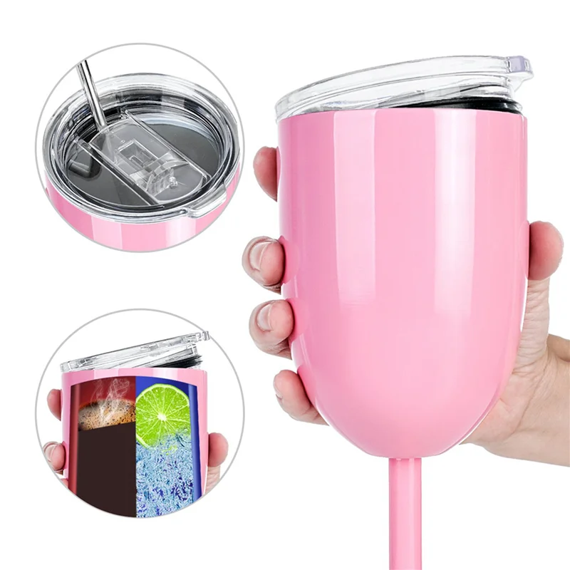 WORTHOWN-4PCS Insulated Pink Wine Glasses Double Wall Food Grade Stainless Steel Travel Wine Cup With Leak Proof Lid For Adult
WORTHOWN-4PCS Insulated Pink Wine Glasses Double Wall Food Grade Stainless Steel Travel Wine Cup With Leak Proof Lid For Adult