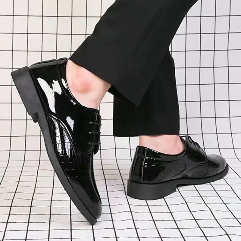 Деловые мужские туфли с круглым носком, черные, элегантные и классические, из воловьей кожи 39, повседневная, роскошная, дизайнерская, социальная, мужская обувь
Деловые мужские туфли с круглым носком, черные, элегантные и классические, из воловьей кожи 39, повседневная, роскошная, дизайнерская, социальная, мужская обувь