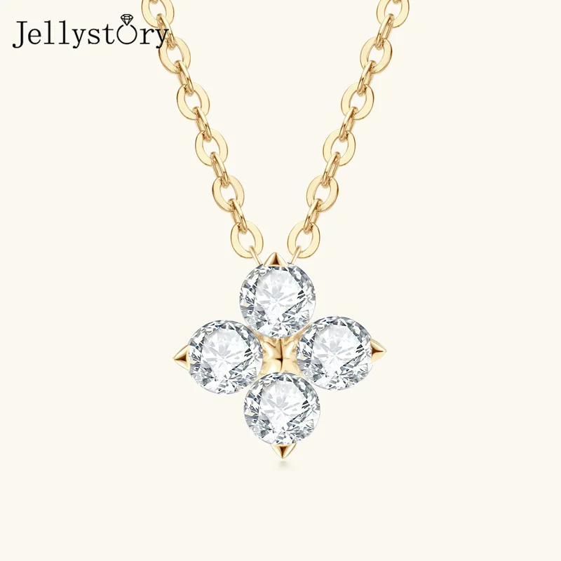 Same Design Four-Leaf Clover Moissanite Necklace Internet Celebrity Niche Versatile Collarbone Chain S925 Sterling Silver
Same Design Four-Leaf Clover Moissanite Necklace Internet Celebrity Niche Versatile Collarbone Chain S925 Sterling Silver