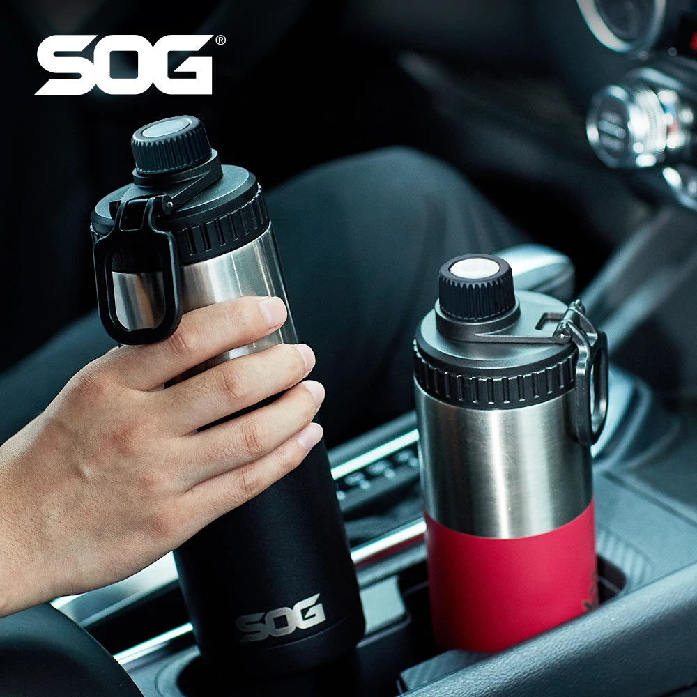 SOG 18oz Sport & Outdoor Portable Water Bottle, Double-Wall Vacuum Insulated Stainless Steel for Hiking, Fitness, Travel, Car
SOG 18oz Sport & Outdoor Portable Water Bottle, Double-Wall Vacuum Insulated Stainless Steel for Hiking, Fitness, Travel, Car