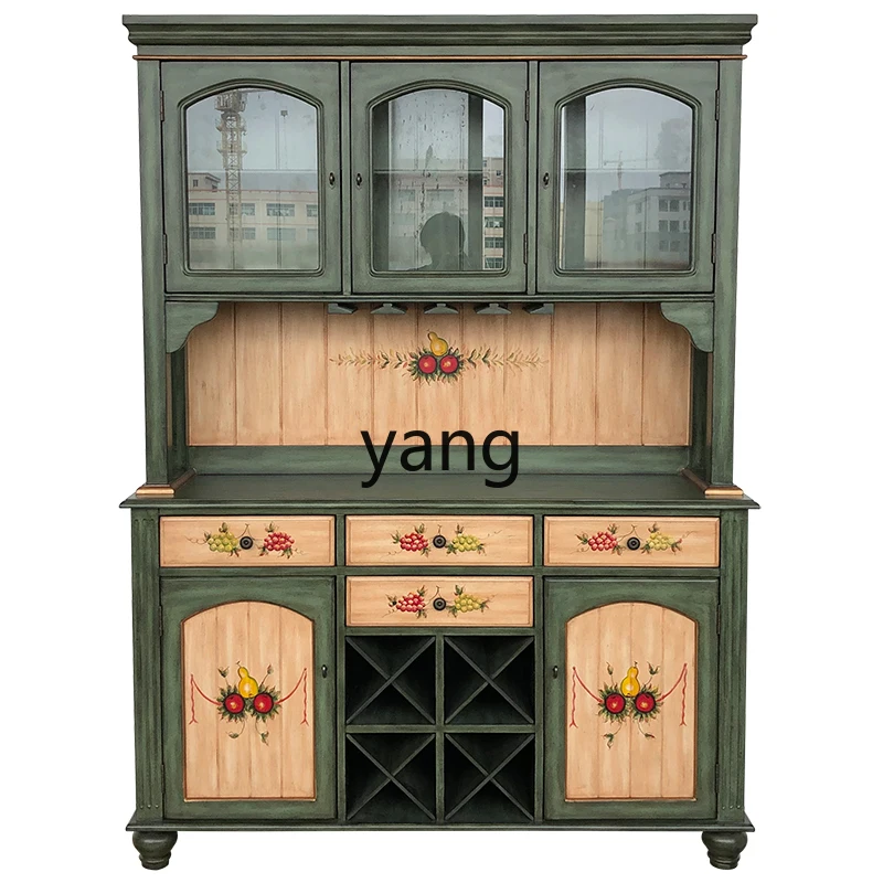 CX Multifunctional Dish Cabinet American Vintage Painted Wine Cabinet 0106
CX Multifunctional Dish Cabinet American Vintage Painted Wine Cabinet 0106