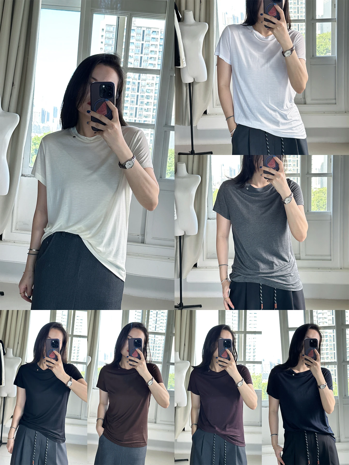 JanZhang2025 Early Autumn round Ne ort Sve T-irt Silk Base Layer Top Faionable European Sle Commute Pure Color L...
JanZhang2025 Early Autumn round Ne ort Sve T-irt Silk Base Layer Top Faionable European Sle Commute Pure Color L...