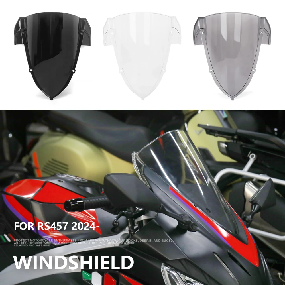 Motorcycle Accessories Acrylic Front Windshield Windscreen Covers Kit For Aprilia RS457 rs457 RS 457 2024 2025 Wind Deflectors
Motorcycle Accessories Acrylic Front Windshield Windscreen Covers Kit For Aprilia RS457 rs457 RS 457 2024 2025 Wind Deflectors