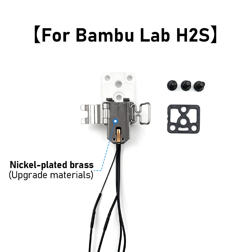 Hot End Heating Component For Bambu Lab H2S 3D Printer Ceramic Zirconia Heat Insulation Block Hotend Heating Assembly Kit