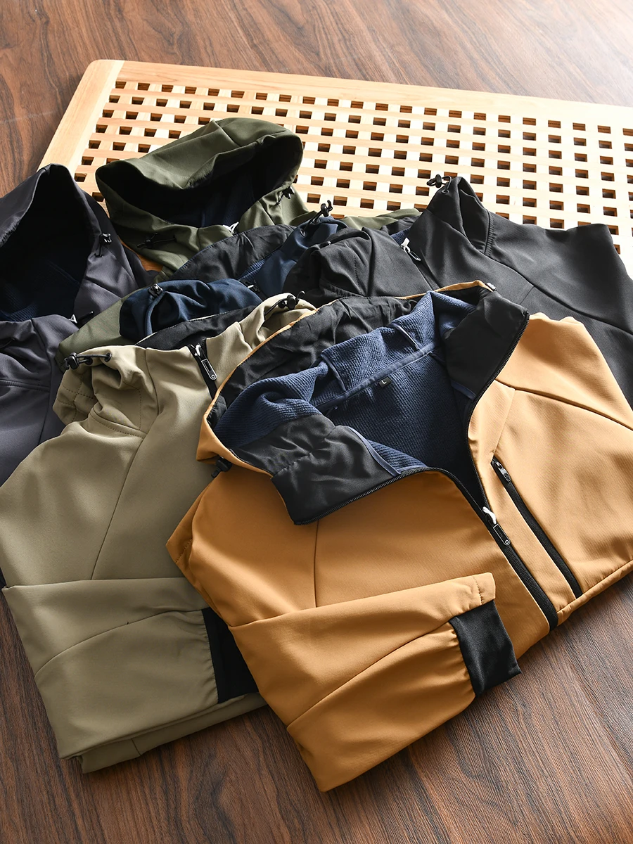 Fine Airy Fabric Fleece Lined Hooded Jacket for Men Casual Color Spring Autumn Polyester Fiber Standard Fit Fashion Urban
Fine Airy Fabric Fleece Lined Hooded Jacket for Men Casual Color Spring Autumn Polyester Fiber Standard Fit Fashion Urban