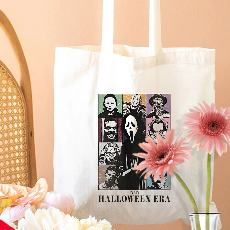 In My Halloween Era Scream Skull Print Canvas Bag Large Capacity Tote Bag Festival Fun Casual Tote Reusable Shopping Bags Gift
In My Halloween Era Scream Skull Print Canvas Bag Large Capacity Tote Bag Festival Fun Casual Tote Reusable Shopping Bags Gift