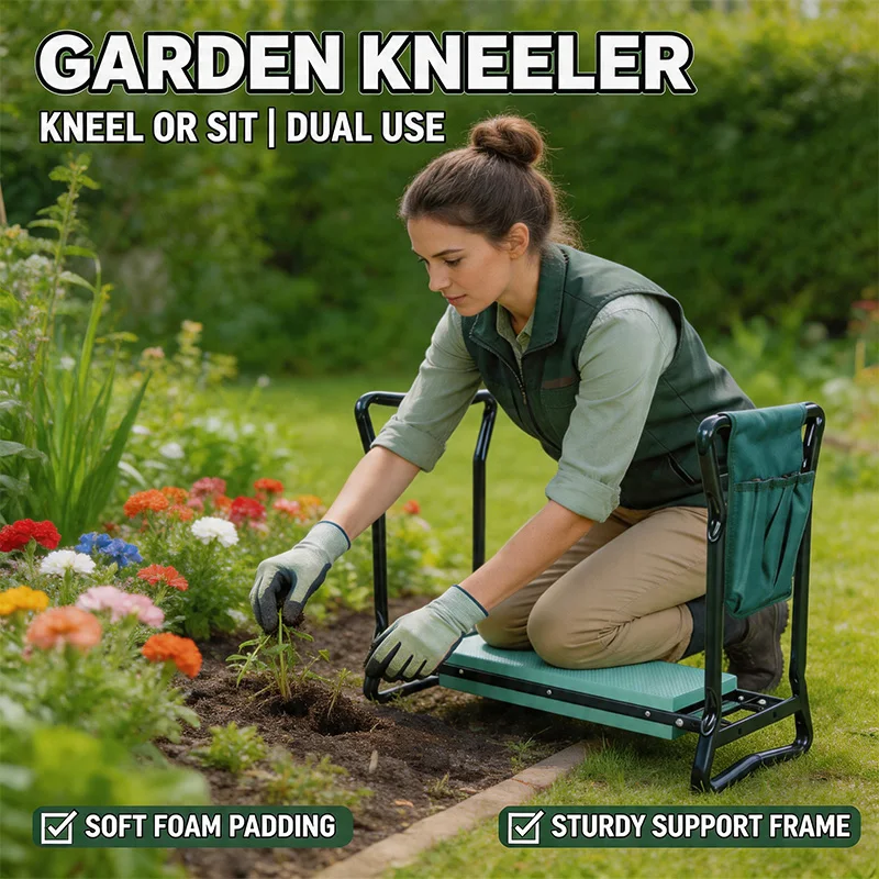Garden Kneeler Folding Garden Seat with Thicken Soft Kneeling Pad Heavy Duty Easy Store Gardener Stool Knee Gardening Bench
Garden Kneeler Folding Garden Seat with Thicken Soft Kneeling Pad Heavy Duty Easy Store Gardener Stool Knee Gardening Bench