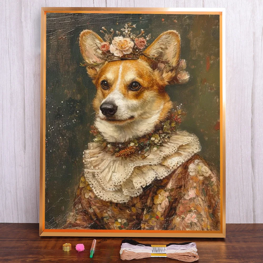 Dog Corgi Printed Cross Stitch DIY Embroidery Patterns DMC Threads Handiwork Painting Craft Needlework Jewelry Floss Home Decor
Dog Corgi Printed Cross Stitch DIY Embroidery Patterns DMC Threads Handiwork Painting Craft Needlework Jewelry Floss Home Decor