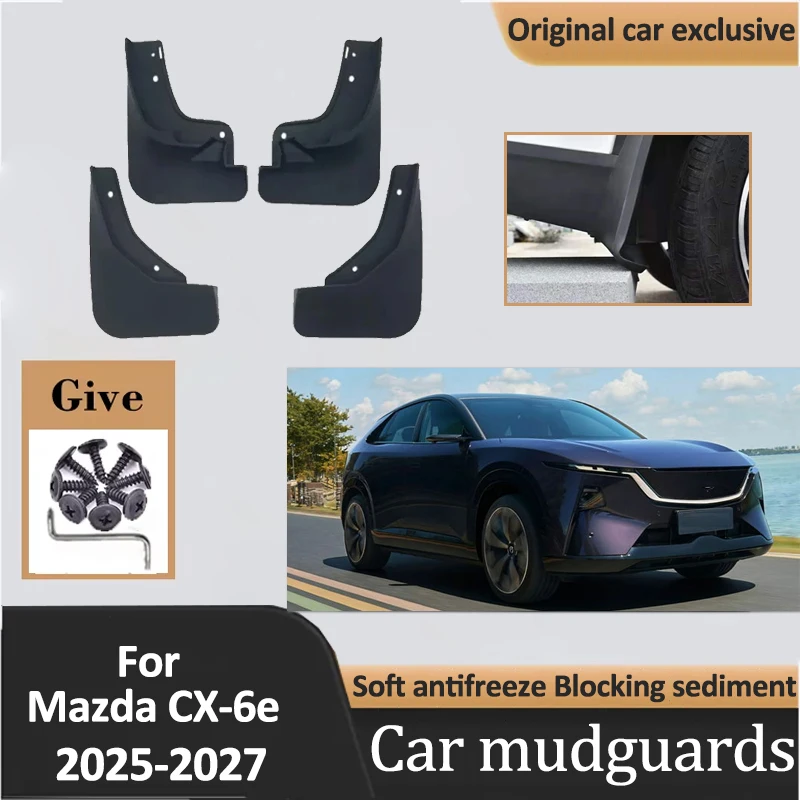 4PCS Mud Flaps For Mazda CX 6e Accessories EZ 60 J90K 2025 2026 2027 Mudflaps Fender Mudguard Front Rear Splash Guard Car Parts
4PCS Mud Flaps For Mazda CX 6e Accessories EZ 60 J90K 2025 2026 2027 Mudflaps Fender Mudguard Front Rear Splash Guard Car Parts