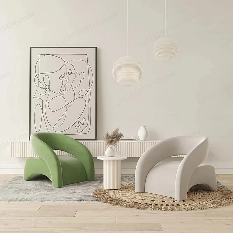 Light Luxury Curved Single Sofa Lazy Armchair for Living Room Balcony Small Apartment
Light Luxury Curved Single Sofa Lazy Armchair for Living Room Balcony Small Apartment