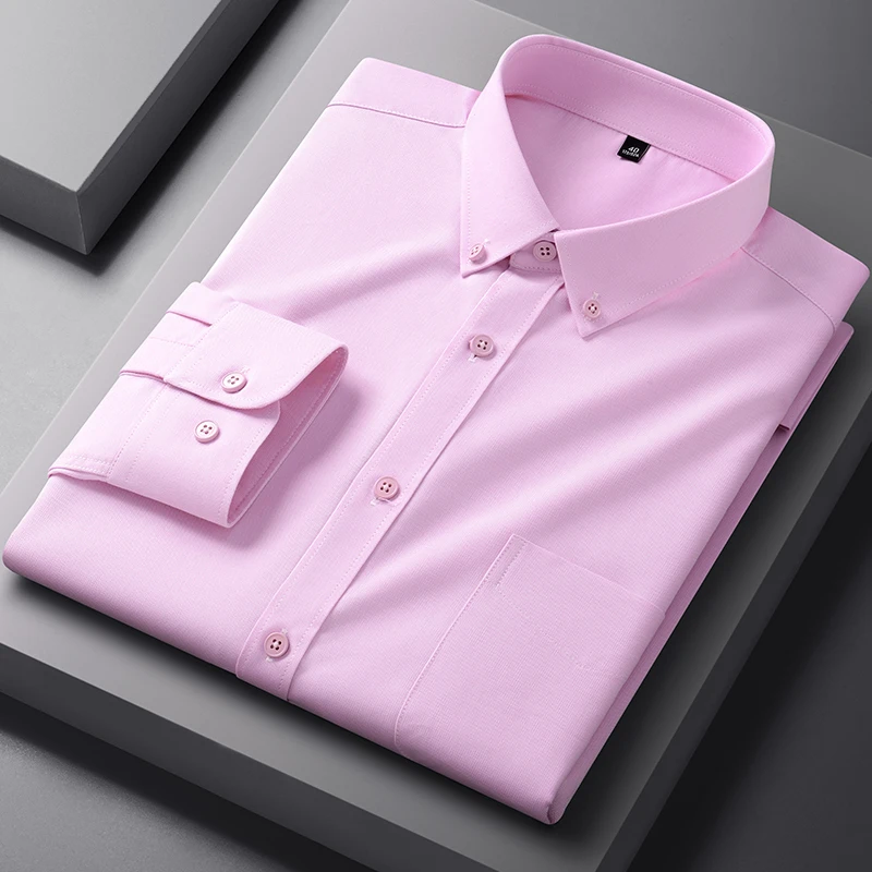 Men’s Business Long Sleeve Shirts Modal Solid Plaid Elegant Office Formal Dress Shirt Casual 2025 Standard Fit Workwear Shirts
Men’s Business Long Sleeve Shirts Modal Solid Plaid Elegant Office Formal Dress Shirt Casual 2025 Standard Fit Workwear Shirts