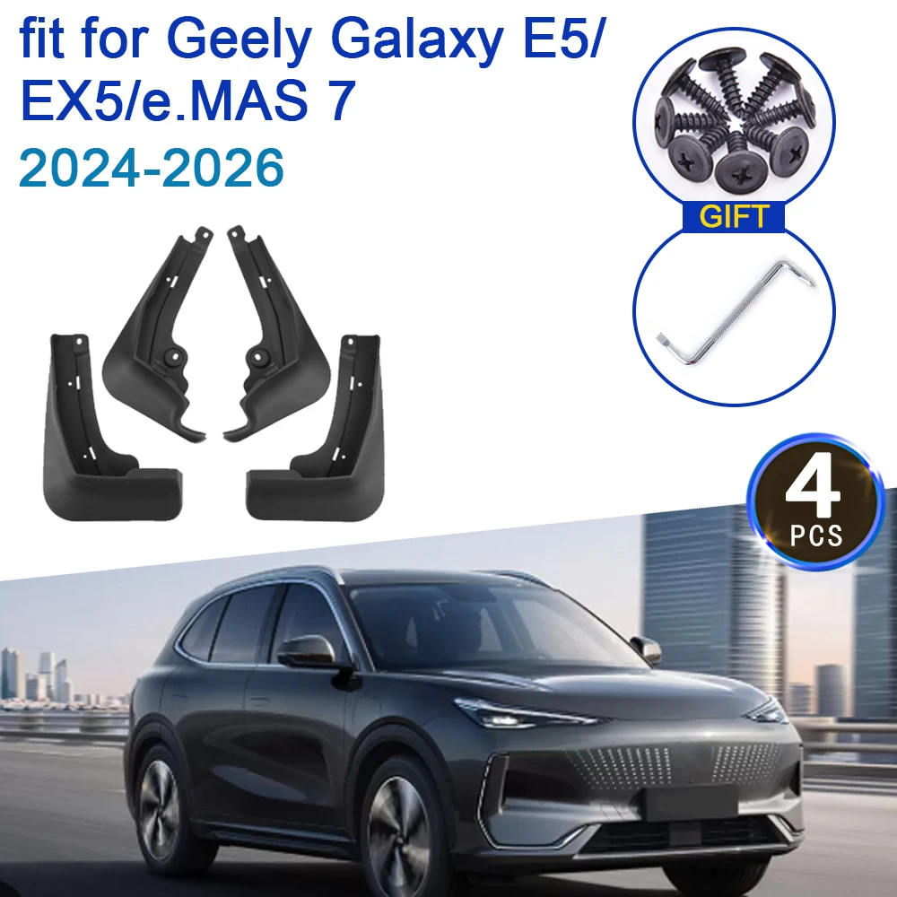 Car Mud Flaps For Geely Galaxy E5 Geely EX5 Proton e.MAS 7 2024 2025 2026 4PCS Mudguards Splash Guards Fender Cars Accessories
Car Mud Flaps For Geely Galaxy E5 Geely EX5 Proton e.MAS 7 2024 2025 2026 4PCS Mudguards Splash Guards Fender Cars Accessories
