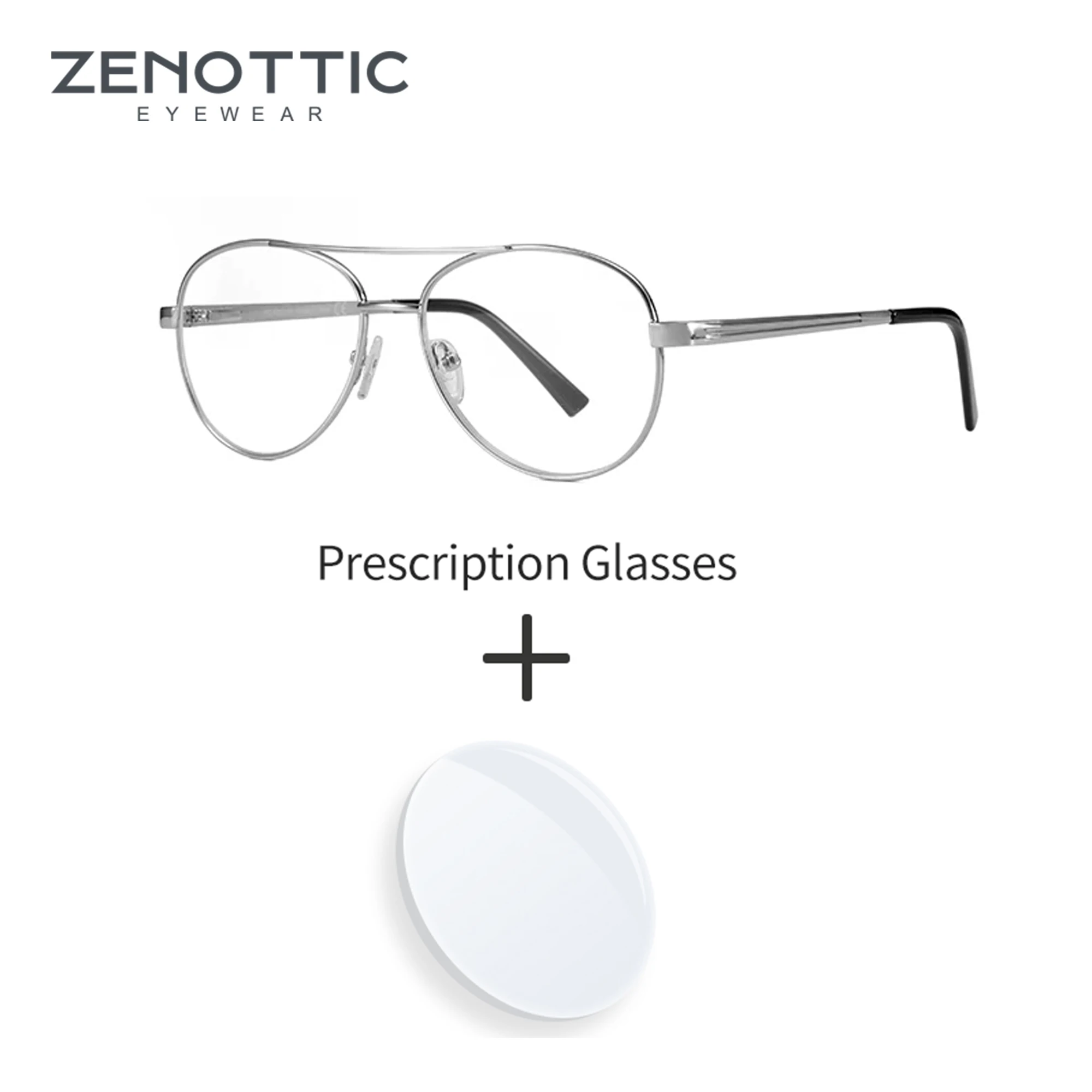ZENOTTIC Fashion Metal Prescription Eyewear Aviator Progressive Optical Glasses For Men Anti Blue Light Myopia Eyeglasses
ZENOTTIC Fashion Metal Prescription Eyewear Aviator Progressive Optical Glasses For Men Anti Blue Light Myopia Eyeglasses