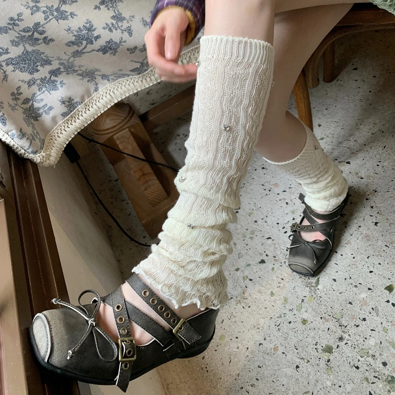 Sweet Girl White Socks Leg Warmers Diamond Ballet Style Leg Cover Lace Calf Socks Rhinestone Women Leg Warmers Lolita Foot Cover
Sweet Girl White Socks Leg Warmers Diamond Ballet Style Leg Cover Lace Calf Socks Rhinestone Women Leg Warmers Lolita Foot Cover