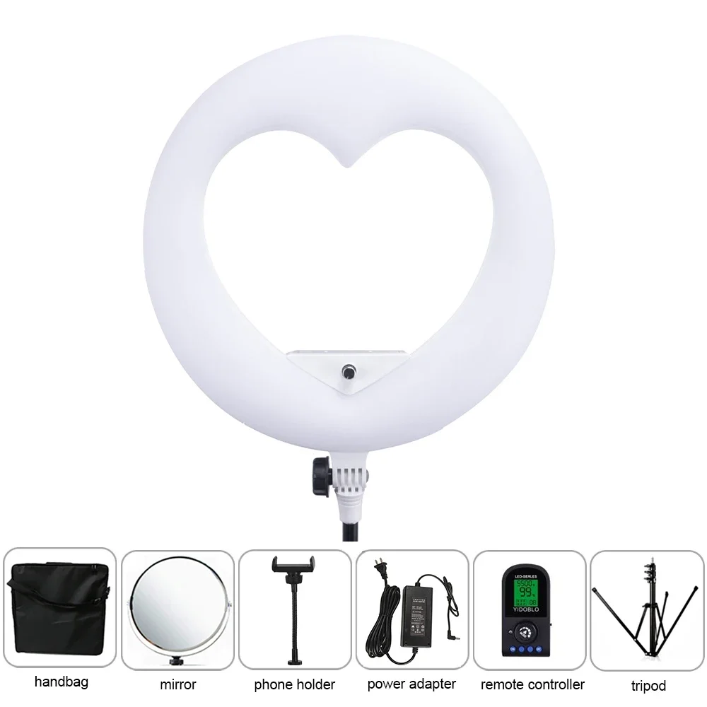 Ring Light Lamp 18inch With Tripod Yidoblo LV-960EII 96W Studio Photo Lamp 45cm Photography Lighting 3200K-5500K Bi-color
Ring Light Lamp 18inch With Tripod Yidoblo LV-960EII 96W Studio Photo Lamp 45cm Photography Lighting 3200K-5500K Bi-color