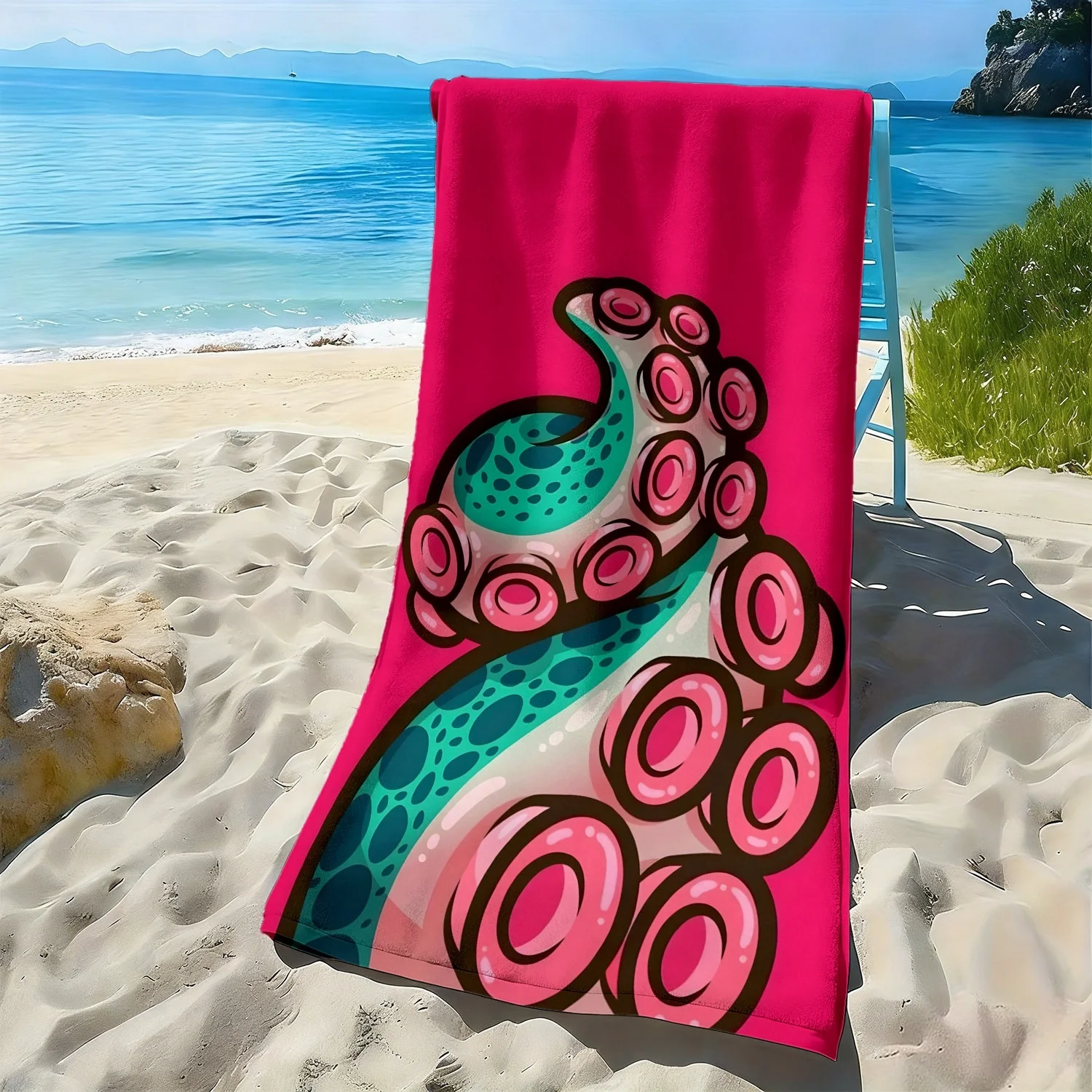 Cartoon octopus circular pattern polyester microfiber beach towel is highly absorbent, suitable for swimming and beach outings
Cartoon octopus circular pattern polyester microfiber beach towel is highly absorbent, suitable for swimming and beach outings
