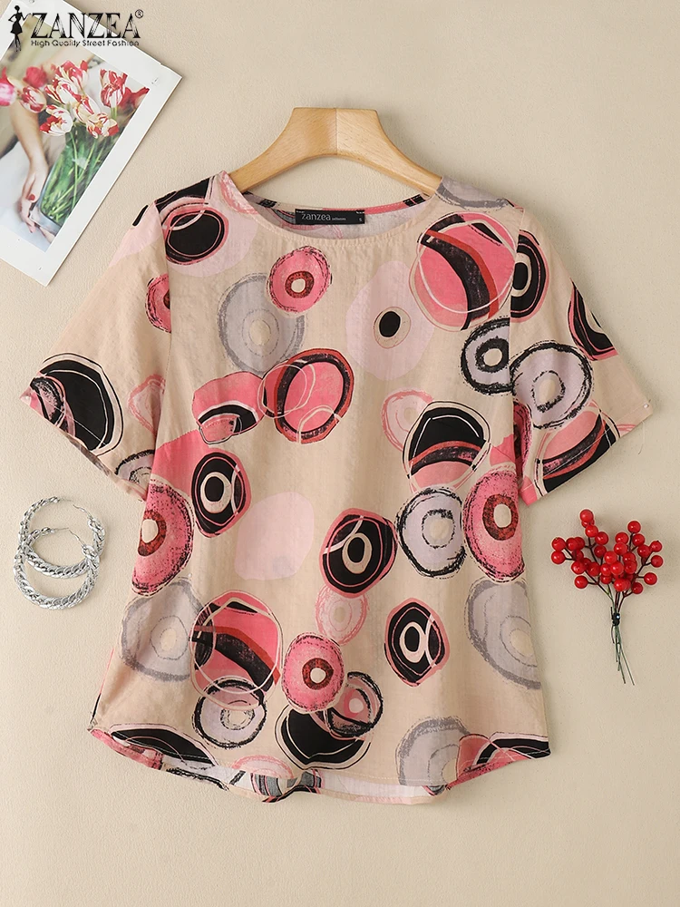 ZANZEA Women Summer Blouse Vintage O-Neck Half Sleeve Tops Bohemain Floral Printed Holiday Shirts Casual Beach Blusas Chemise
ZANZEA Women Summer Blouse Vintage O-Neck Half Sleeve Tops Bohemain Floral Printed Holiday Shirts Casual Beach Blusas Chemise
