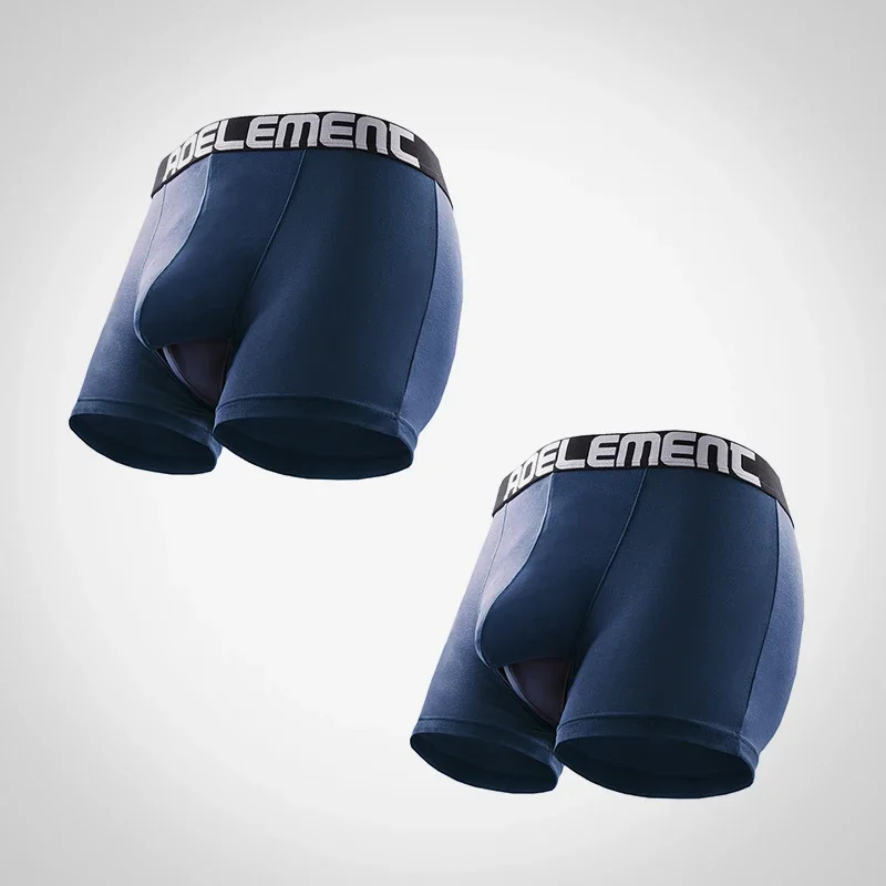2PCS Men's underwear with separate bullet and vein in the inner part, with a flexible groin support, and a flat crotch design.
2PCS Men's underwear with separate bullet and vein in the inner part, with a flexible groin support, and a flat crotch design.