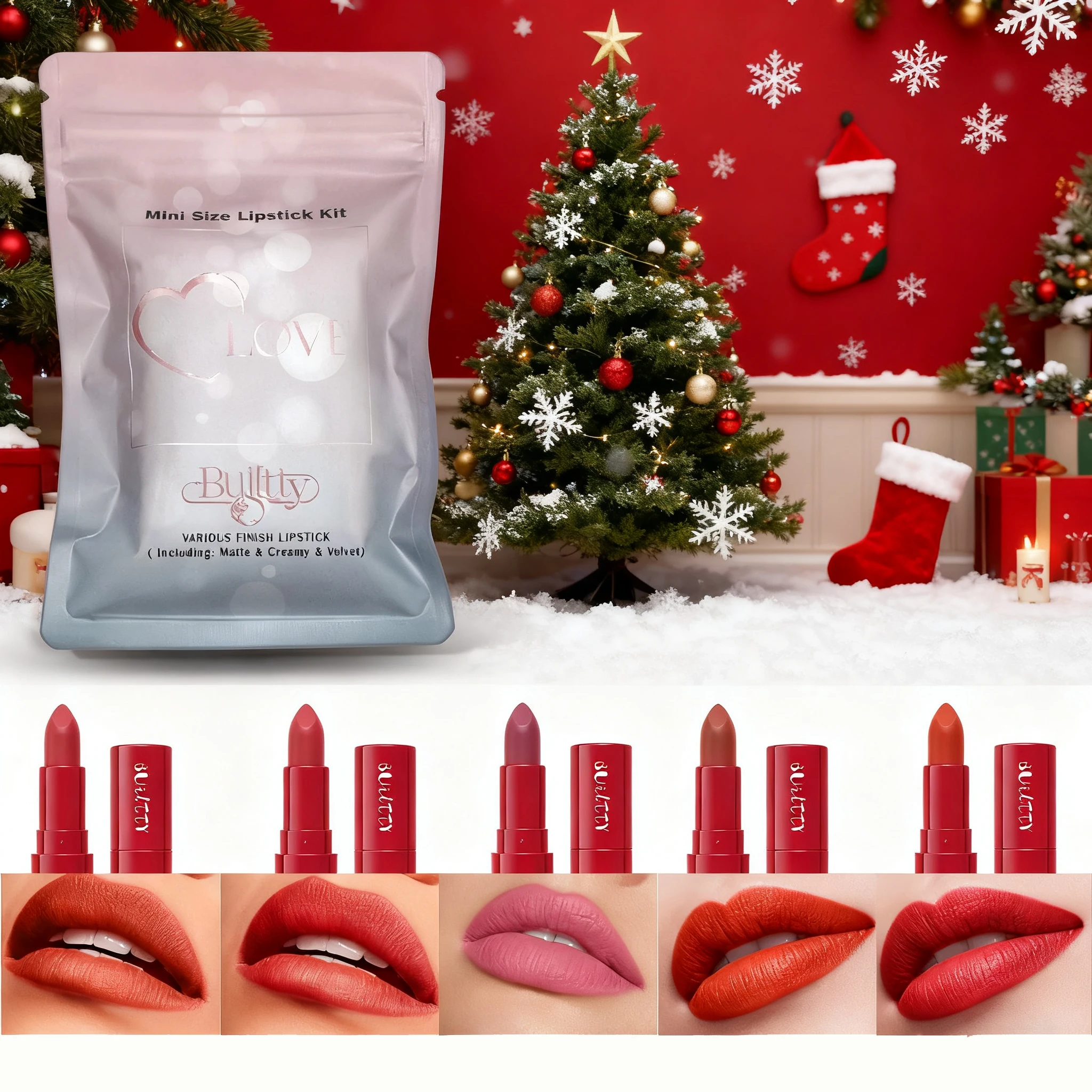 5Pcs Velvet Matte Lipstick Nude Matte Soft Dark Color Long-Lasting Waterproof Lip Stick Beauty Cosmetics Gift for Girls & Women
5Pcs Velvet Matte Lipstick Nude Matte Soft Dark Color Long-Lasting Waterproof Lip Stick Beauty Cosmetics Gift for Girls & Women