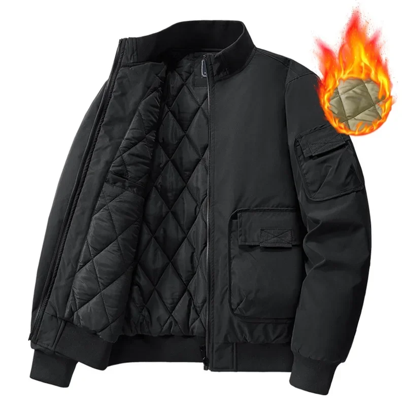 Men's New Winter Thickened Warm Cotton-padded Clothes, Solid Color Stand Collar Casual High Quality Zipper Cotton-padded Clothes
Men's New Winter Thickened Warm Cotton-padded Clothes, Solid Color Stand Collar Casual High Quality Zipper Cotton-padded Clothes