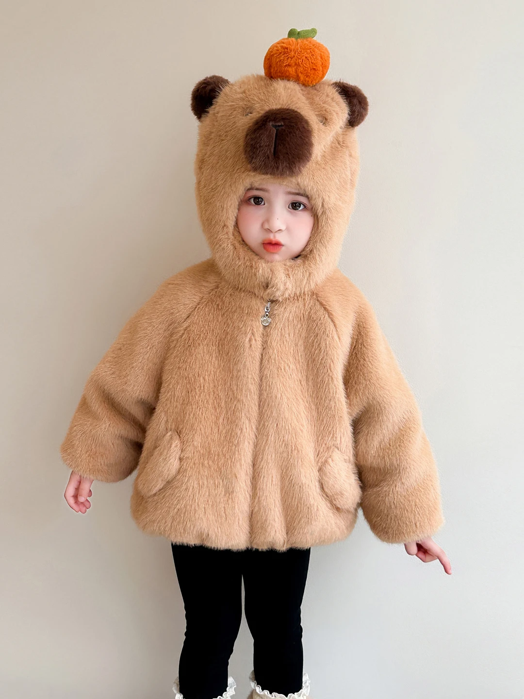 Thiened Fce Cotton Jaet Winter Clothes for Girls Warmth Children's Outerwear Stand Edition Faux Fur Inner
Thiened Fce Cotton Jaet Winter Clothes for Girls Warmth Children's Outerwear Stand Edition Faux Fur Inner