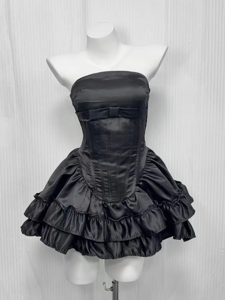 Винтажное черное облегающее платье-футляр для женщин: модное, элегантное, короткое, в стиле Y2K, А-силуэт
Винтажное черное облегающее платье-футляр для женщин: модное, элегантное, короткое, в стиле Y2K, А-силуэт