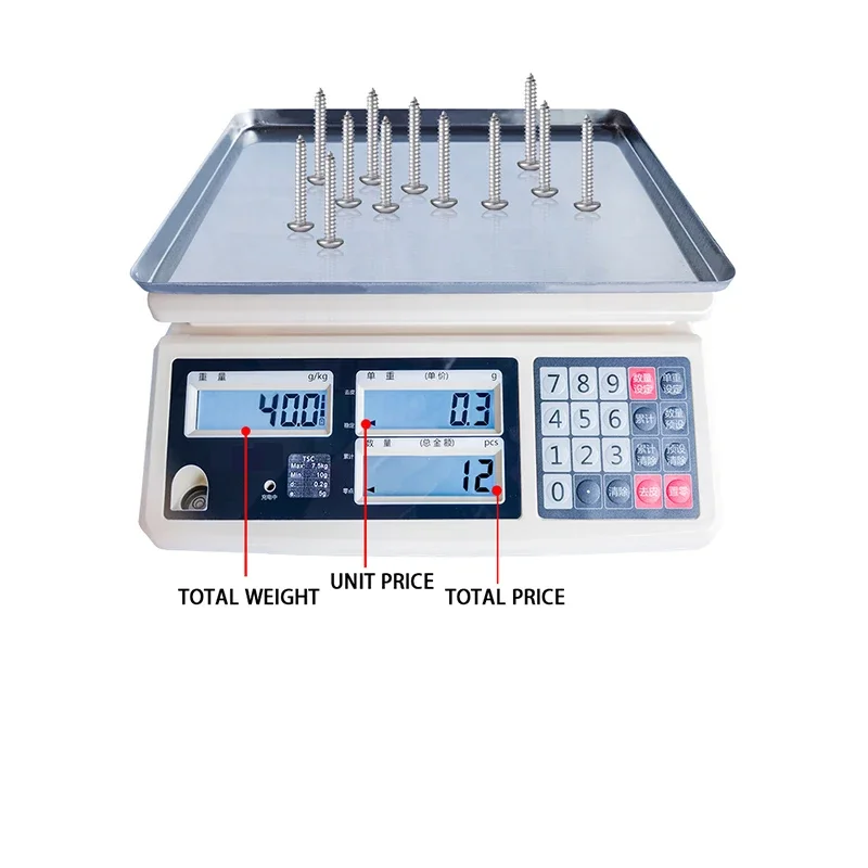 2024 New All-in-One Weighing Commercial Computing Scale Home Electronic Table Scale Fruit and Vegetable Electronic Scale
2024 New All-in-One Weighing Commercial Computing Scale Home Electronic Table Scale Fruit and Vegetable Electronic Scale