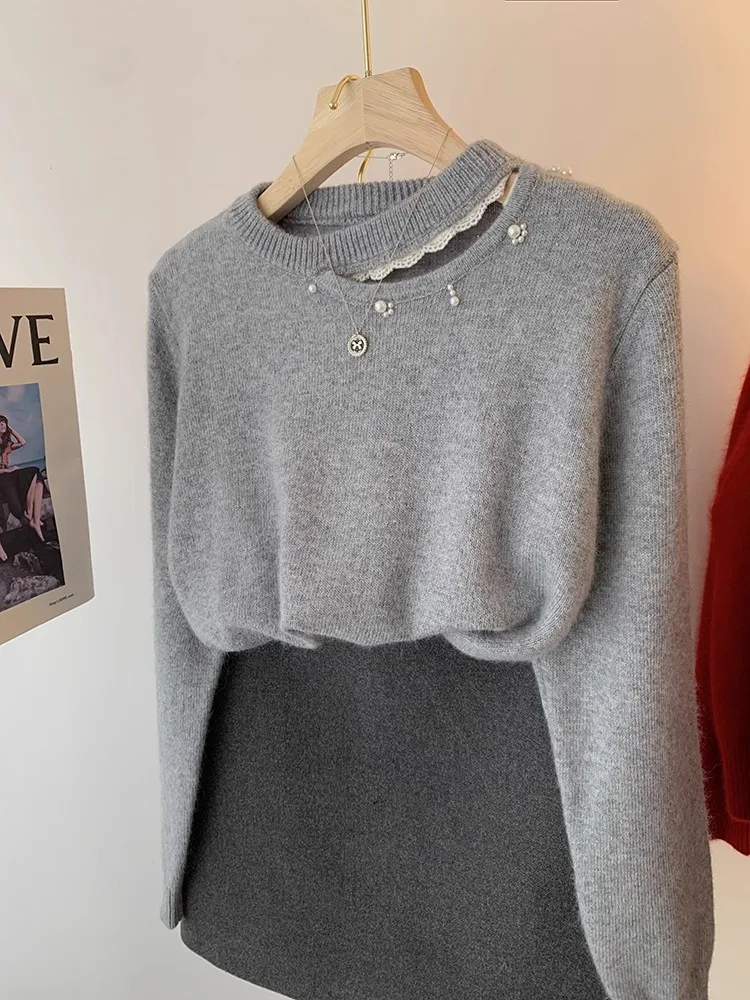 Ele ey Pearl Knitted Sweater Women's Hollow out Ne Design High Quali Autumn Winter New Sle Faionable Casual Wear
Ele ey Pearl Knitted Sweater Women's Hollow out Ne Design High Quali Autumn Winter New Sle Faionable Casual Wear