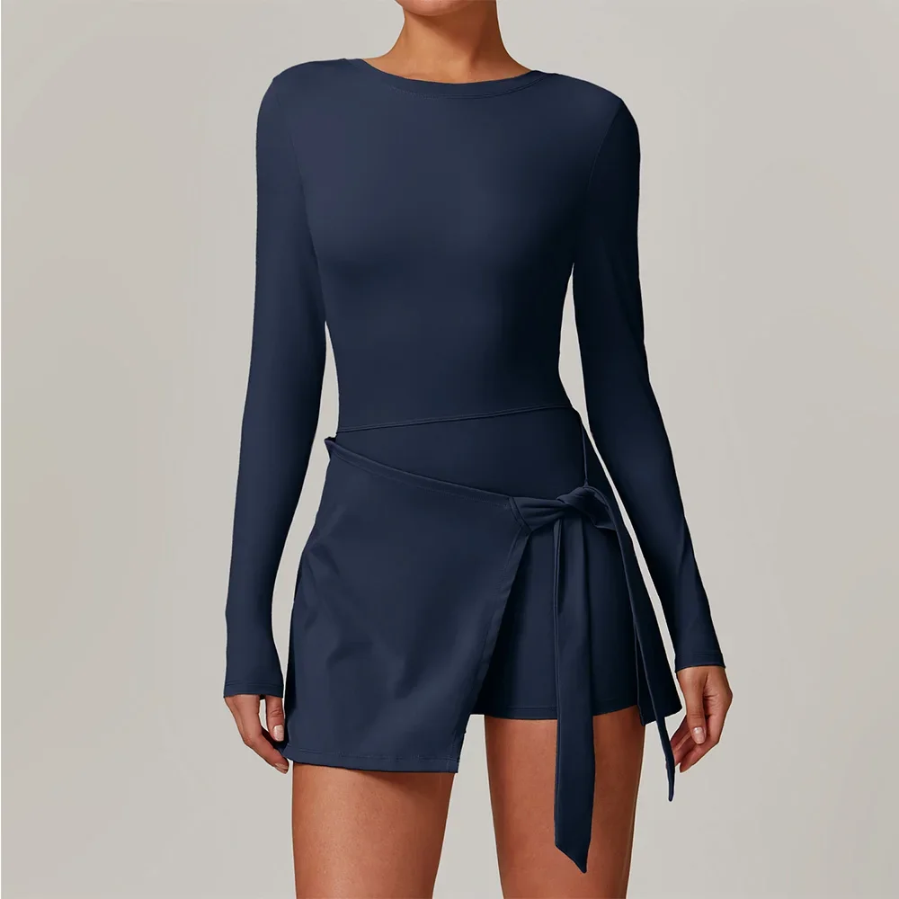 Short Sports Jumpsuit Long Sleeved Gym Set Women Yoga Clothes Rompers Workout One-piece Suit Female Outdoor Recreation Bodysuits
Short Sports Jumpsuit Long Sleeved Gym Set Women Yoga Clothes Rompers Workout One-piece Suit Female Outdoor Recreation Bodysuits