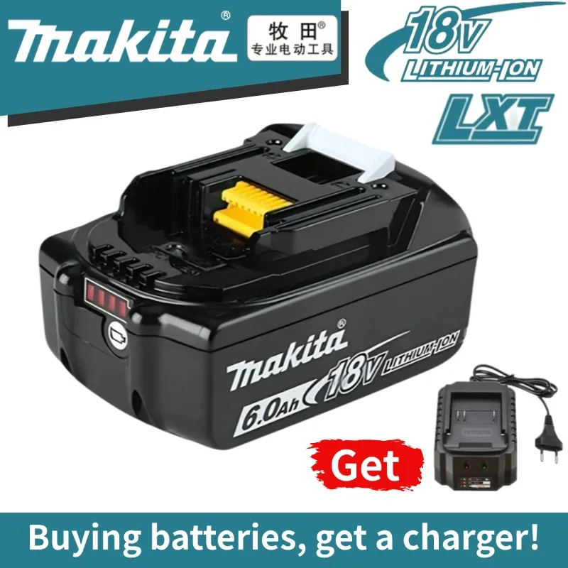 New Makita 18V Battery 6000mAh Rechargeable Power Tools Li-ion Battery BL1830B BL1840 1840B BL1850 BL1850B Replacement Battery
New Makita 18V Battery 6000mAh Rechargeable Power Tools Li-ion Battery BL1830B BL1840 1840B BL1850 BL1850B Replacement Battery