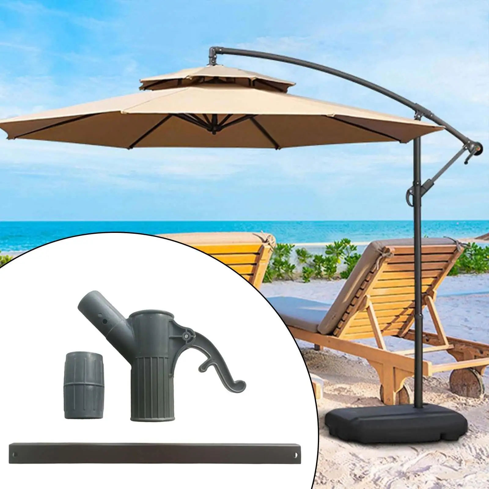 Side Hanging Umbrella Bracket Attachment PP Material Outdoor Umbrella Spare Parts for Garden Balcony
Side Hanging Umbrella Bracket Attachment PP Material Outdoor Umbrella Spare Parts for Garden Balcony