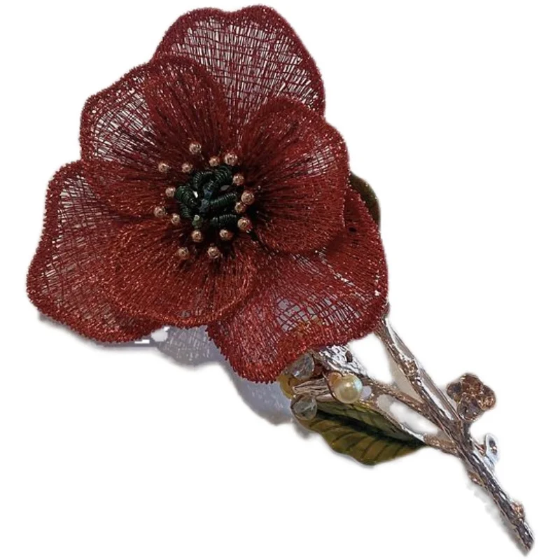 *Vintage Elegant Rose Blossom brooch temperament romantic coat accessories pin women 
*Vintage Elegant Rose Blossom brooch temperament romantic coat accessories pin women