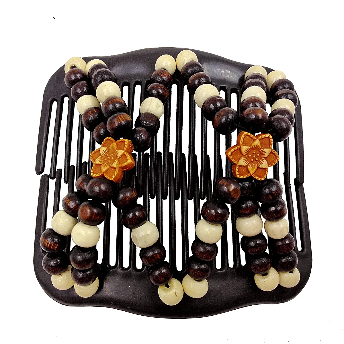 CR56 Bestselling Magic Hair Comb Double Row Wood Bead Versatile Hair Sling Tool ular on for Personal oming
CR56 Bestselling Magic Hair Comb Double Row Wood Bead Versatile Hair Sling Tool ular on for Personal oming