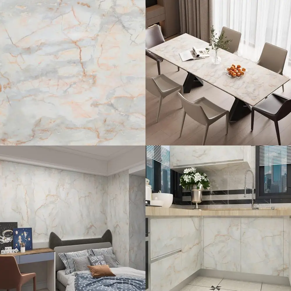 Extra Wide Waterproof Marble Contact Paper for Kitchen Countertops, Self-Adhesive Marble Wallpaper Peel and Stick
Extra Wide Waterproof Marble Contact Paper for Kitchen Countertops, Self-Adhesive Marble Wallpaper Peel and Stick