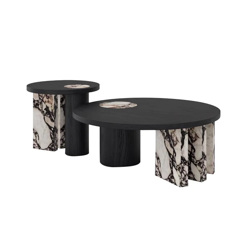 Liberty Island coffee table high and low combination Italian minimalist living room rock slab round light luxury modern
Liberty Island coffee table high and low combination Italian minimalist living room rock slab round light luxury modern