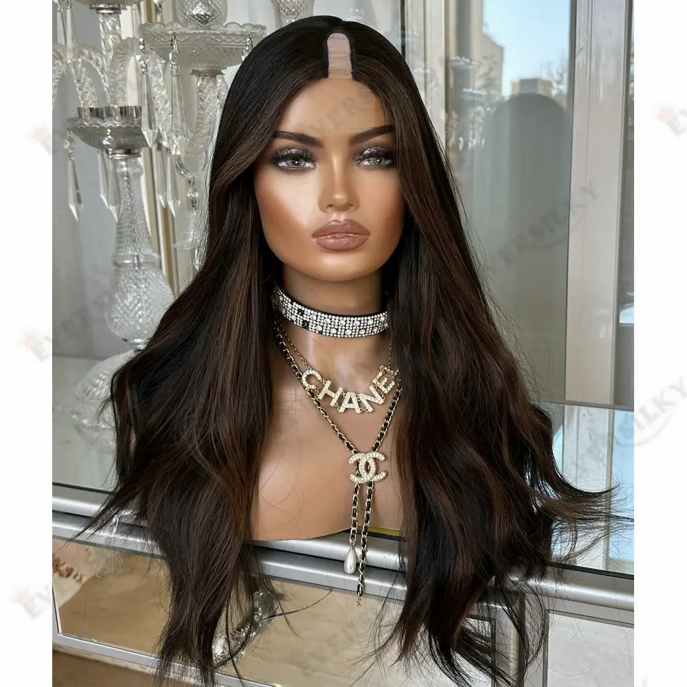 Highlights Color Natural Wave 1x4 Size Opening U Part Wigs Remy Human Hair Glueless 200Density V Part Wigs Adjustable With Clips
Highlights Color Natural Wave 1x4 Size Opening U Part Wigs Remy Human Hair Glueless 200Density V Part Wigs Adjustable With Clips