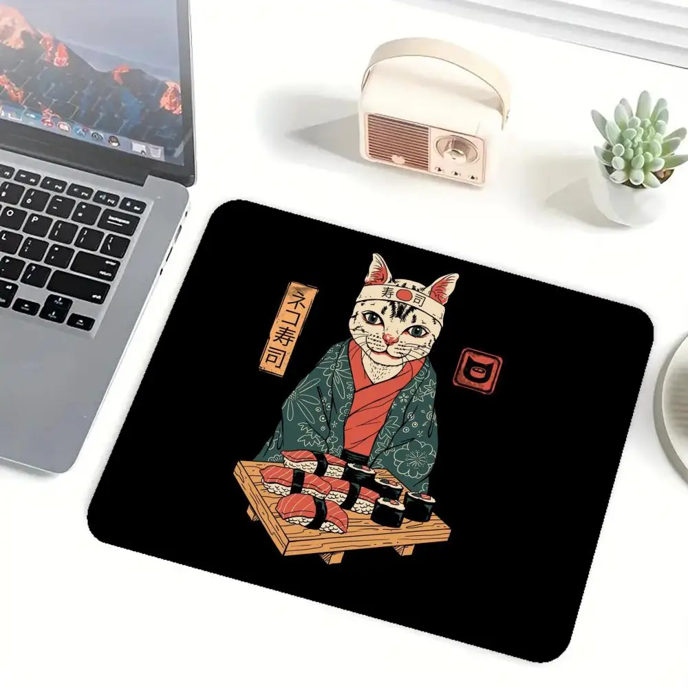 Gaming Mouse Pad, Non-slip Desk Mat, Stitched Edges, Cute Sushi Chef Cat Print, Smooth Surface for Office & Gaming Use
Gaming Mouse Pad, Non-slip Desk Mat, Stitched Edges, Cute Sushi Chef Cat Print, Smooth Surface for Office & Gaming Use