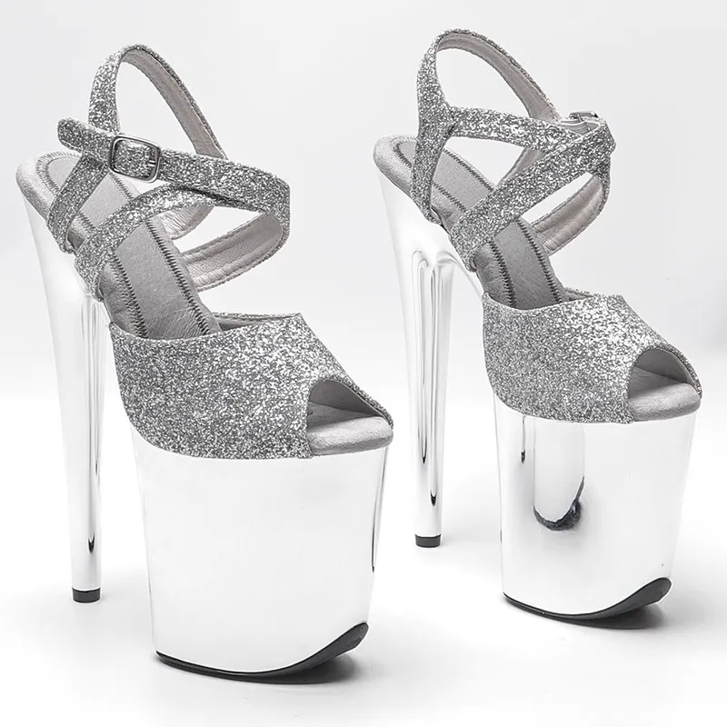 Women 20CM/8inches Glitter Upper Plating Platform Sexy High Heels Sandals Pole Dance Shoes 229
Women 20CM/8inches Glitter Upper Plating Platform Sexy High Heels Sandals Pole Dance Shoes 229