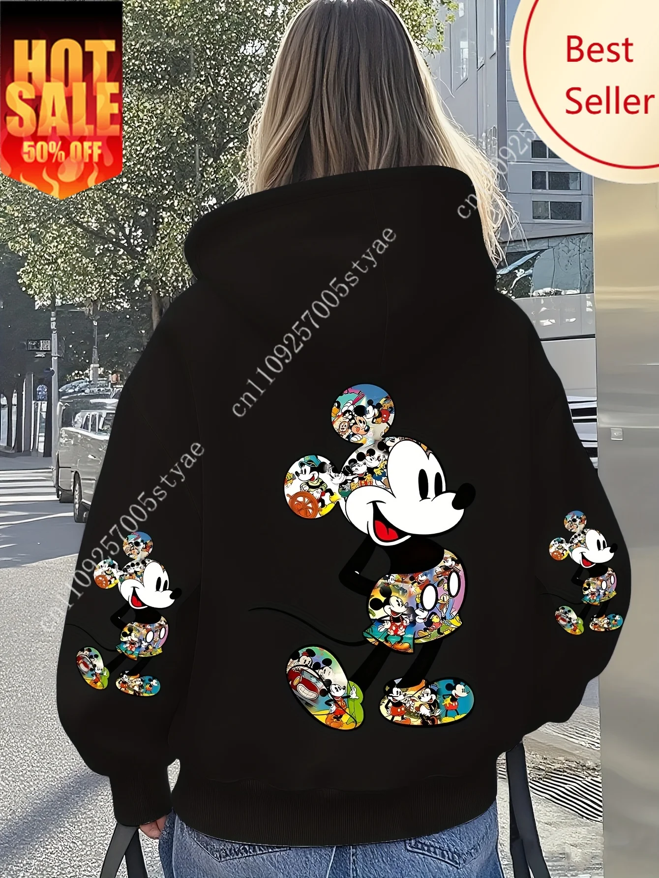 Disney Women's Big Mickey & Minnie Fleece Hoodies Cotton Hoody Sweatshirt Pullover Autumn Winter Oversize Coats Top Long Sleeves
Disney Women's Big Mickey & Minnie Fleece Hoodies Cotton Hoody Sweatshirt Pullover Autumn Winter Oversize Coats Top Long Sleeves