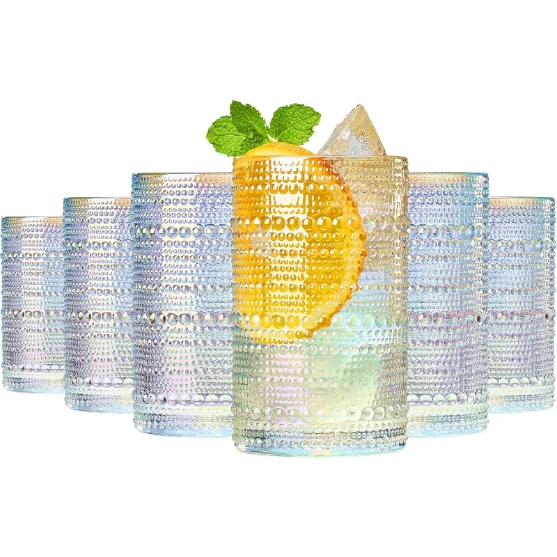 Стакан для питья Hobnail из бисера Highball | Набор из 6 штук | Прозрачная стеклянная посуда для виски с винтажным пузырьковым дизайном, старомодная
Стакан для питья Hobnail из бисера Highball | Набор из 6 штук | Прозрачная стеклянная посуда для виски с винтажным пузырьковым дизайном, старомодная