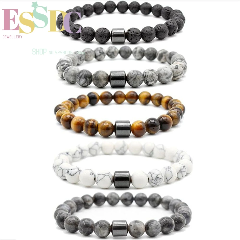 New Black Stone Tiger Eye Beads Bracelet Charm 8mm Natural Magnetic Therapy Handmade Jewelry For Men Or Women
New Black Stone Tiger Eye Beads Bracelet Charm 8mm Natural Magnetic Therapy Handmade Jewelry For Men Or Women