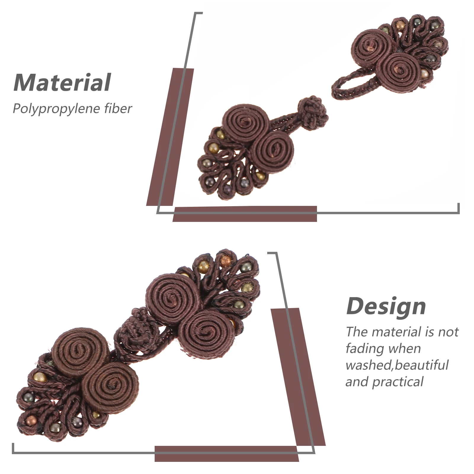10pcs Cheongsam Buttons Black 7 Beads Chinese Knot Sewing Clothing Accessories Non Fading Long Lasting Quality Fashion
10pcs Cheongsam Buttons Black 7 Beads Chinese Knot Sewing Clothing Accessories Non Fading Long Lasting Quality Fashion