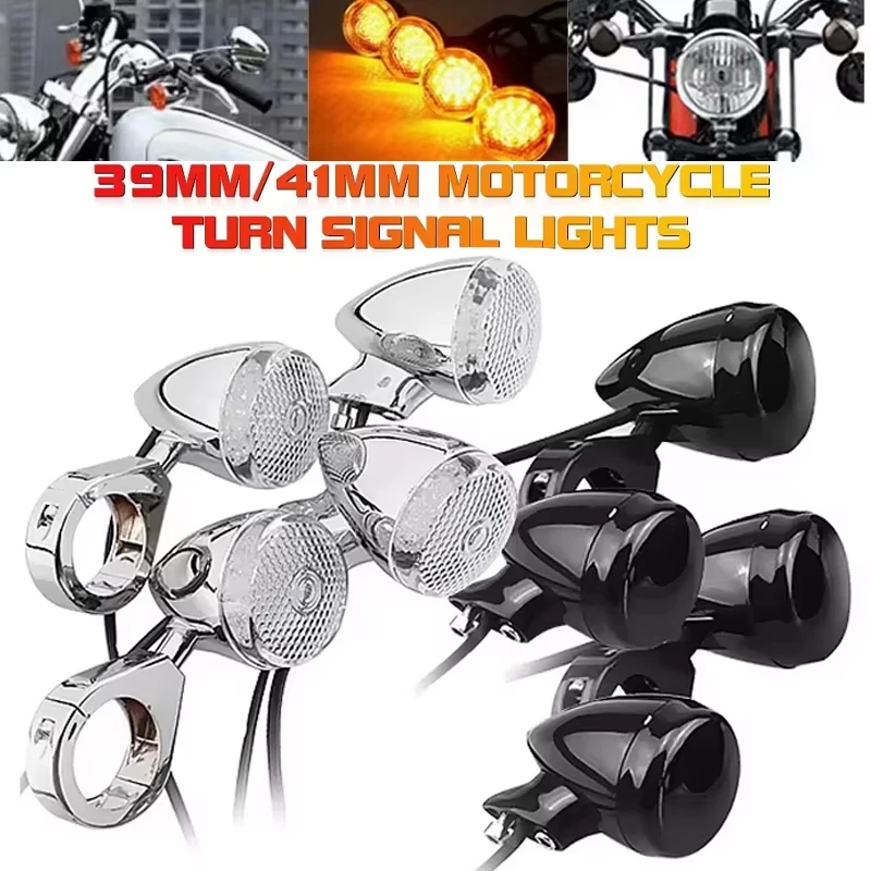 Front Rear Motorcycle LED Turn Signal Light 39mm/41mm Amber Indicator Lights Motorcycle Accessories for Harley
Front Rear Motorcycle LED Turn Signal Light 39mm/41mm Amber Indicator Lights Motorcycle Accessories for Harley