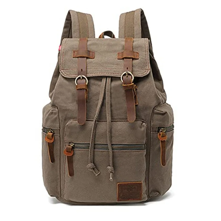 High Capacity Canvas Vintage Backpack - for School College Hiking Travel 12-17" Laptop
High Capacity Canvas Vintage Backpack - for School College Hiking Travel 12-17" Laptop