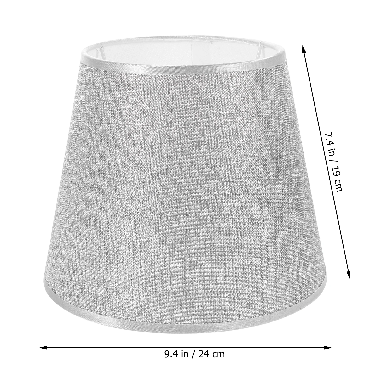 Desktop Fabric Lampshade Replacement Decorate Lampshades for Table Silver Metal 
Desktop Fabric Lampshade Replacement Decorate Lampshades for Table Silver Metal